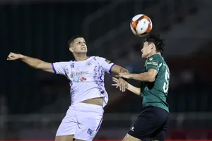 Hà Nội FC đánh bại CLB TPHCM ở vòng 5 V-League 2023. ẢNH: DŨNG PHƯƠNG. 