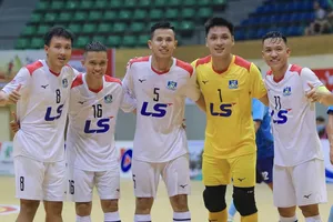 Niềm vui chiến thắng của Thái Sơn Nam TPHCM. ẢNH: ANH TRẦN