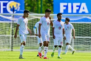 U23 Indonesia lỡ tấm vé dự Olympic Paris 2024. ẢNH: AFP 