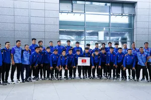 U19 Việt Nam đã có mặt tại Vị Nam (Trung Quốc) sau nửa ngày di chuyển.