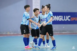 Đội tuyển Futsal nữ Việt Nam hội quân đợt 1-2024 với toàn bộ 15 cầu thủ thuộc biên chế Thái Sơn Nam TPHCM. ẢNH: ANH TRẦN 