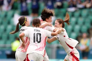 Tuyển nữ Nhật Bản tạo ra màn lội ngược dòng đầy cảm xúc trước Brazil. ẢNH: GETTY 