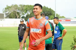 Tân binh Nguyễn Văn Trọng của BR-VT từng có thời gian dài đi đá "phủi". ẢNH: BRVT