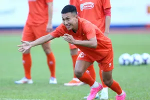 Tuyển thủ Doãn Ngọc Tân đánh giá cao trận giao hữu với Campuchia.