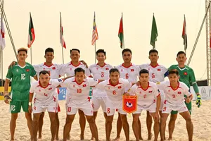 Đội tuyển bãi biển Việt Nam trở lại giải châu Á sau 10 năm. ẢNH: AFC 