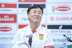 HLV Ha Hyeok-jun đánh giá rất cao sức mạnh của đội tuyển Việt Nam. ẢNH: TÂM HÀ 