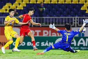 Ngoại binh Pedro Henrique đang có hiệu suất ghi bàn cao tại Viettel FC. ẢNH: VPF 