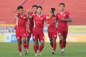 Các cầu thủ Đồng Nai lột xác ở giai đoạn lượt về. ẢNH: DŨNG PHƯƠNG 