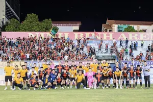 Ninh Bình trở lại V-League sau thời gian dài vắng bóng. ẢNH: MINH ĐỨC