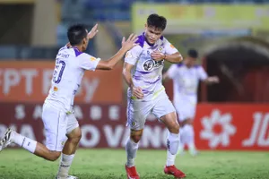 Phạm Tuấn Hải toả sáng ở trận đấu với CLB TPHCM. ẢNH: MINH HOÀNG