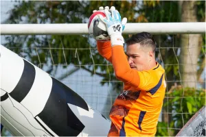 Thủ môn Nguyễn Filip đang có phong độ cao tại CAHN. 