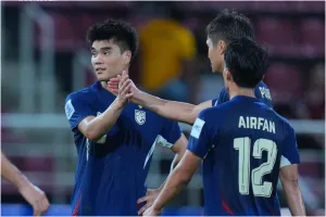 Đội tuyển Thái Lan có chuyến làm khách dự báo đầy khó khăn trên sân nhà của Turkmenistan. ẢNH: FAT 