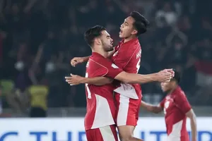 Niềm vui chiến thắng của U23 Indonesia. ẢNH: BOLA