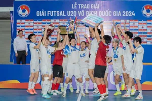 Giải futsal U20 quốc gia được Liên đoàn Bóng đá Việt Nam tổ chức thường niên. ẢNH: ANH TRẦN 