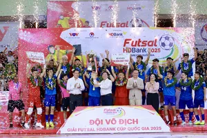 Thái Sơn Bắc bảo vệ danh hiệu tại Futsal Cúp quốc gia 2025. ẢNH: DŨNG PHƯƠNG