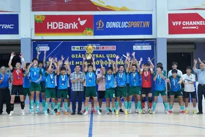 U20 Thái Sơn Nam TPHCM đăng quang tại Giải Futsal U20 TPHCM mở rộng 2025 đầy thuyết phục. ẢNH: TÂM HÀ