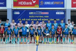 U20 Thái Sơn Nam TPHCM quyết tâm đổi màu huy chương tại Giải Futsal U20 quốc gia 2025. ẢNH: TÂM HÀ