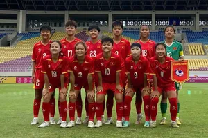 U16 nữ Việt Nam đoạt huy chương đồng tại Giải U16 nữ Đông Nam Á 2025. ẢNH: VFF 