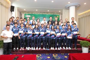 CLB nữ TPHCM I quyết tâm chinh phục danh hiệu tại Giải nữ VĐQG 2025. ẢNH: ANH TRẦN 