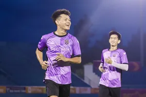 Niềm vui của Bùi Vĩ Hào khi trở lại tập luyện cùng đồng đội