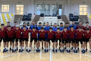 Đội tuyển futsal Việt Nam đã có những buổi tập đầu tiên tại Kuwait. ẢNH: ANH TRẦN 