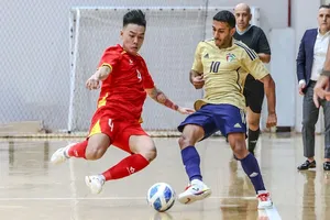 Đội tuyển futsal Việt Nam thắng Kuwait ở trận giao hữu đầu tiên. ẢNH: ANH TRẦN 
