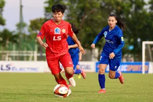 CLB nữ TPHCM I xây chắc ngôi đầu bảng. ẢNH: ANH TRẦN 