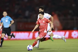 Đội Công an TPHCM có trận hòa được xem thành công trước Nam Định. ẢNH: DŨNG PHƯƠNG