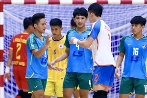 Niềm vui của U20 Thái Sơn Nam TPHCM khi góp mặt vào trận chung kết. ẢNH: TÂM HÀ 