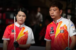Cặp cơ thủ Dương Quốc Hoàng và Bùi Xuân Vàng dừng bước tại Box Billiards Mixed Doubles Open 2025 