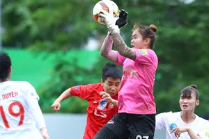 Một số trận đấu tại Giải nữ VĐQG 2025 bị tạm hoãn. ẢNH: TÂM HÀ 