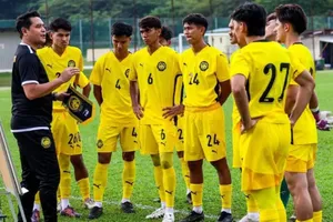 U23 Malaysia nằm cùng bảng đấu với U23 Việt Nam và U23 Lào tại vòng bảng SEA Games 33. ẢNH: NST