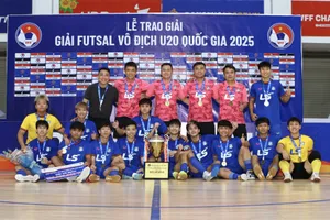 Đương kim vô địch Futsal U20 Quốc gia Thái Sơn Bắc đóng góp nhiều tuyển thủ cho Futsal U19 Việt Nam. ẢNH: TÂM HÀ