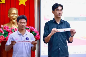 12 đội futsal đại diện cho 12 trường đại học trên địa bàn TPHCM tham dự giải đấu. ẢNH: TÂM HÀ 
