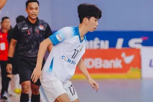 Tân binh Nguyễn Tiến Hùng của đội tuyển futsal Việt Nam. ẢNH: FBNV