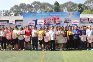 Lễ khai mạc SAMCO League 2025 diễn ra trong bầu không khí trang trọng. ẢNH: TÂM HÀ