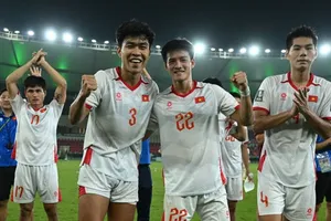 U23 Việt Nam tiến vào tứ kết U23 châu Á 2026 với thành tích toàn thắng. ẢNH: AFC