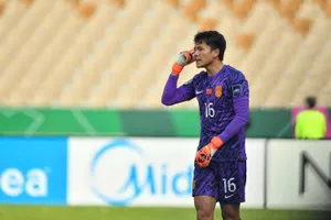Thủ môn Li Hao của U23 Trung Quốc. ẢNH: AFC 