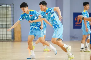 Đội tuyển futsal Việt Nam dần hoàn thiện khâu chuẩn bị cho vòng chung kết Futsal châu Á 2026. ẢNH: ANH TRẦN 
