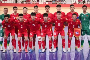 Đội tuyển futsal Việt Nam hướng đến mục tiêu tiếp theo là vào vòng bán kết châu Á 2026. ẢNH: PHAN HỒNG 