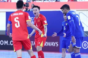 Đội tuyển futsal Việt Nam tạo ra màn lội ngược dòng ấn tượng tại trận ra quân vòng chung kết Futsal châu Á 2026. ẢNH: AFC 