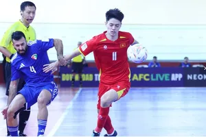 Vòng chung kết Futsal châu Á đầu tiên của cầu thủ sinh năm 2004 Vũ Ngọc Ánh. ẢNH: AFC 