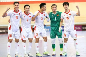 Đội tuyển futsal Việt Nam tiến gần hơn tấm vé vào thi đấu trận tứ kết Futsal châu Á 2026. ẢNH: AFC 