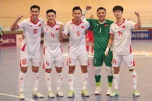 Đội tuyển futsal Việt Nam đã sớm đoạt vé vào vòng tứ kết châu Á 2026. ẢNH: PHAN HỒNG 