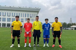 U20 nữ Việt Nam có trận giao hữu thứ 2 trong chuyến tập huấn tại Trung Quốc. ẢNH: NHẬT ĐOÀN 