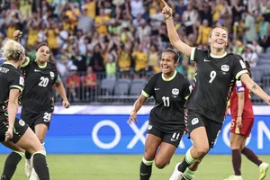 Niềm vui của sao Arsenal Caitlin Foord khi góp công lớn đưa Australia vào chung kết Asian Cup nữ 2026. ẢNH: AFC