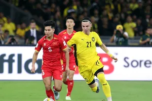 Đội tuyển Việt Nam được xử thắng 3-0 trước Malaysia, qua đó đoạt vé dự Asian Cup 2027. ẢNH: ANH KHOA 