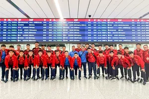 U23 Việt Nam đã có mặt tại Tây An (Trung Quốc). ẢNH: NHẬT ĐOÀN