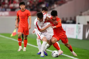 U23 Trung Quốc cầm hòa U23 CHDCND Triều Tiên. ẢNH: CFA 