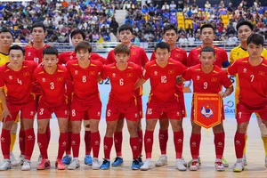 Đội tuyển futsal Việt Nam đang gặp nhiều khó khăn trong giai đoạn chuyển giao thế hệ. ẢNH: FAT 